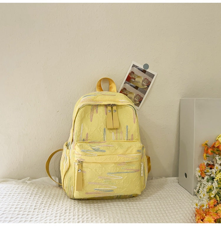 Cute Girl Girls Backpack Ins Cute Good-looking Small Bookbag Mini Small Bag Female College Student Spring Outing Backpack