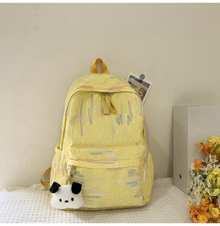 Cute Girl Girls Backpack Ins Cute Good-looking Small Bookbag Mini Small Bag Female College Student Spring Outing Backpack