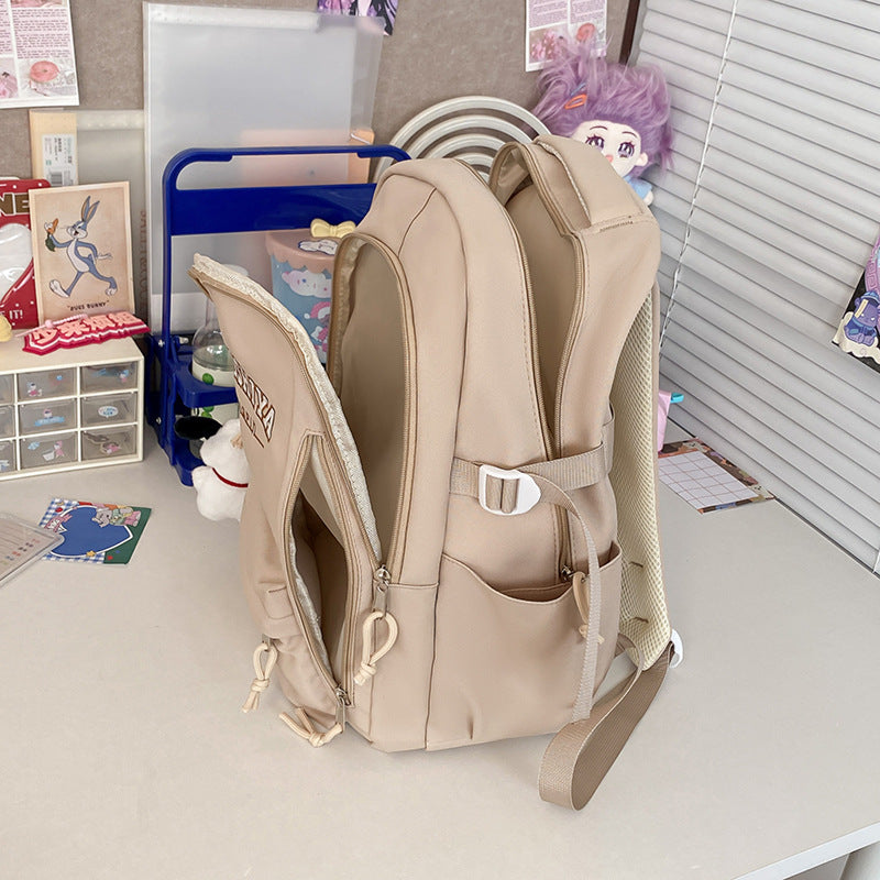 Factory Direct Sales New Backpack Girls' Ins Style College Students Bag Good-looking Large Capacity Backpack