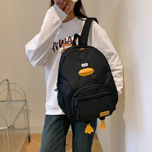 Schoolbag Female Ins Japanese and Korean Style Cute Chicken Backpack Junior High School Students Large Capacity Travel Backpack