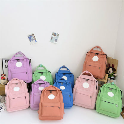 School Season New Student Schoolbag Cram School Training Printed Logo Gift Backpack Solid Color School Backpack