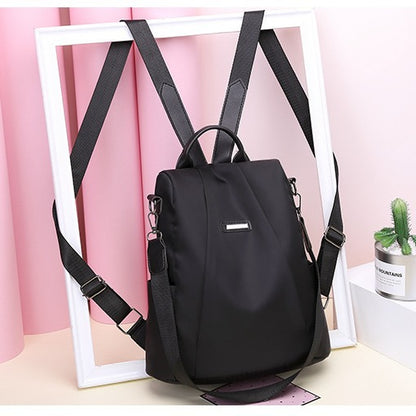 Anti-Theft Backpack Women's Bag  New Korean Style Fashionable Stylish Bag Nylon Canvas Oxford Cloth Backpack Wholesale