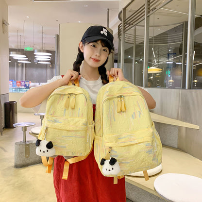 Cute Girl Girls Backpack Ins Cute Good-looking Small Bookbag Mini Small Bag Female College Student Spring Outing Backpack