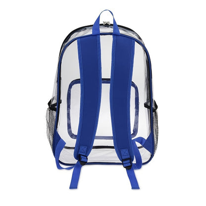 Ultra-Durable Clear Backpack - Crystal-Clear Transparent Design for Easy Item Visibility - Perfect for School Students and Teachers, Ideal for Work Commutes and Business Travel, Great for Stadium Events and Outdoor Activities, Suitable for Travel and Adve