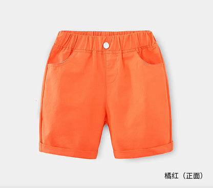 Shorts Summer Fashion 2 3 4 5 6 8 10 Years Simple Design Cotton Sports Pocket Handsome Elastic All Match Shorts For Kids Baby Boys 230220