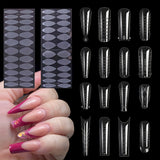 Acrylic Nail Art Tips Extension Form Guide Tape Professional UV Gel False Nail French Sticker Mold Stencil Manicure Tool 24pcs