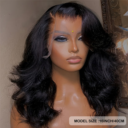 13x4 Body Wave Lace Front Human Hair Wigs Preplucked Wigs Human Hair 180%