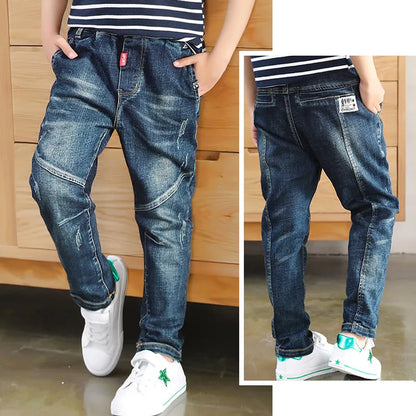 Jeans IENENS Jeans For Boys Clothes Kids Cowboy Sports Pants Children Denim Trousers Clothing Boy Bottoms Size 4 5 6 7 8 9 10 11 12 230320