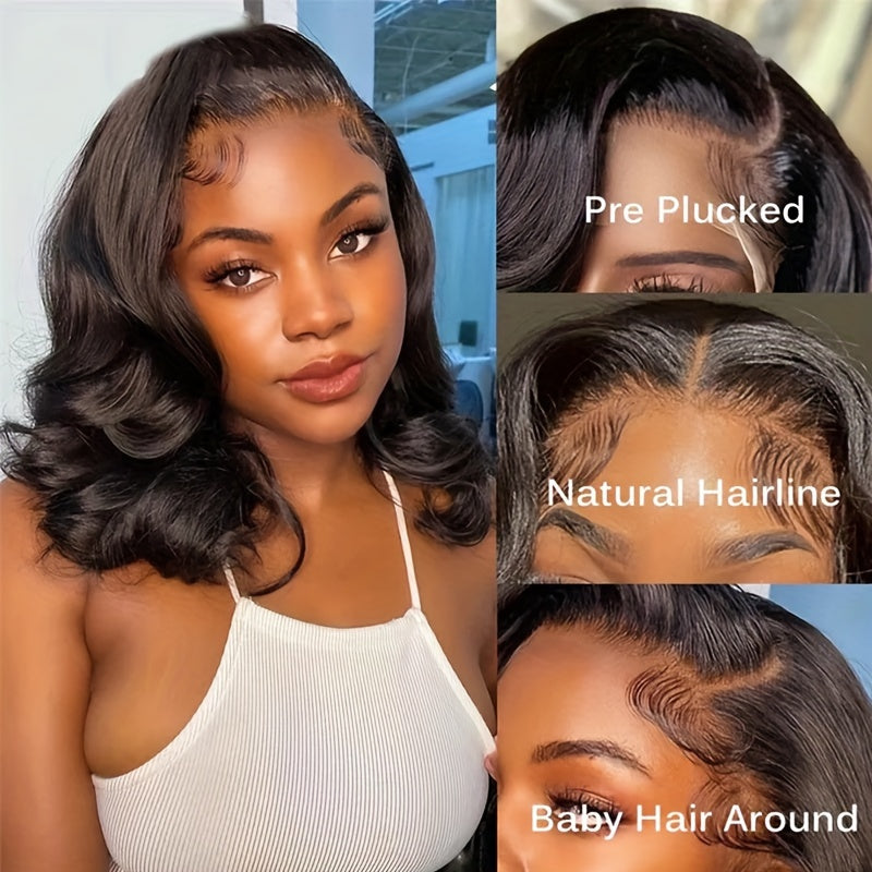 13x4 Body Wave Lace Front Human Hair Wigs Preplucked Wigs Human Hair 180%