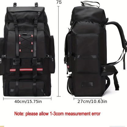 130L Waterproof Outdoor Adventure Backpack - Durable, Spacious, and Organized for Camping, Hiking, Climbing