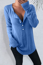 Load image into Gallery viewer, funninessgames Casual Adult Solid Patchwork Pullovers V Neck Tops