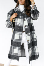 Load image into Gallery viewer, funninessgames Fashion Street Plaid Patchwork Turndown Collar Outerwear
