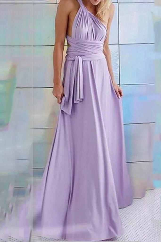 funninessgames Fashion Elegant Solid Patchwork Backless Strap Design Evening Dress Dresses