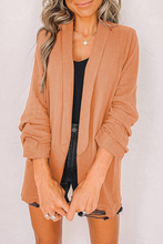 Load image into Gallery viewer, funninessgames Casual Solid Patchwork Cardigan Collar Outerwear