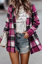 Load image into Gallery viewer, funninessgames Fashion Plaid Patchwork Turndown Collar Outerwear(6 Colors)
