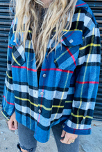 Load image into Gallery viewer, funninessgames Fashion Plaid Patchwork Turndown Collar Outerwear
