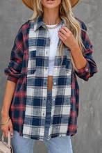 Load image into Gallery viewer, funninessgames Casual Plaid Patchwork Turndown Collar Blouses