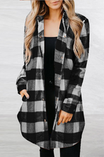 Load image into Gallery viewer, funninessgames Casual Plaid Patchwork Turndown Collar Blouses(6 Colors)