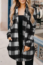 Load image into Gallery viewer, funninessgames Casual Plaid Patchwork Turndown Collar Blouses(6 Colors)
