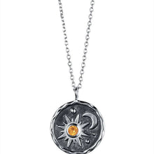 Load image into Gallery viewer, funninessgames Wisherryy Sun &amp; Moon Carved Mistery Necklace