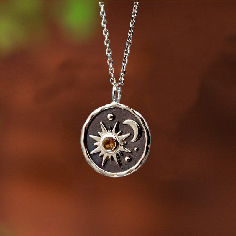 funninessgames Wisherryy Sun & Moon Carved Mistery Necklace