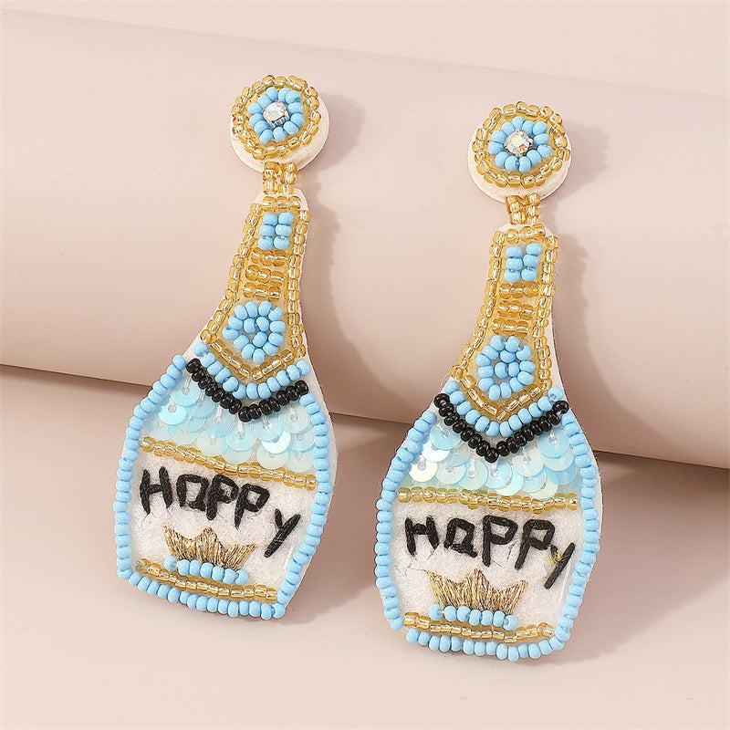 funninessgames Casual Daily Patchwork Sequins Earrings