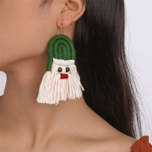 Load image into Gallery viewer, funninessgames Casual Daily Patchwork Tassel Earrings