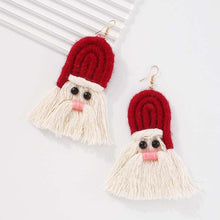 Load image into Gallery viewer, funninessgames Casual Daily Patchwork Tassel Earrings