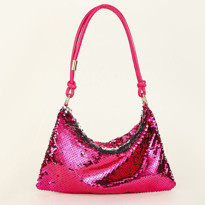 funninessgames Casual Solid Sequins Patchwork Bags