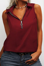Load image into Gallery viewer, funninessgames Sexy Casual Solid Zipper Turndown Collar Tops