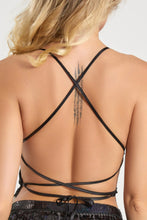 Load image into Gallery viewer, funninessgames Sexy Patchwork Sequins Backless Spaghetti Strap Tops