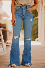 Load image into Gallery viewer, funninessgames Casual Street Solid Ripped Make Old High Waist Denim Jeans(3 Colors)