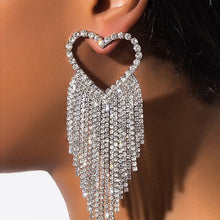 Load image into Gallery viewer, funninessgames Casual Party Patchwork Rhinestone Tassel Earrings
