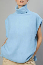 Load image into Gallery viewer, Work British Style Solid Patchwork Turtleneck Tops