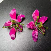 Load image into Gallery viewer, Za 2022 Woman New Hand Woven Flower Earrings Jewelry Accessories