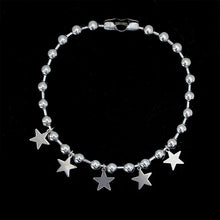 Load image into Gallery viewer, Silver Color Bead Metal Pentagram Star Pendant Necklace for Women Girl Jewelry Gifts Punk Trend Y2K Choker HUANZHI 2022 NEW