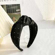 Load image into Gallery viewer, PROLY New Fashion Wide Side Hairband Adult Soft Rhinestone Inlay Headband Top Quality Turban Women Hair Accessories