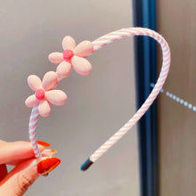 Load image into Gallery viewer, 2022 Cute Flower Bangs Fixed Braided Hairbands Clips For Girls Kids Sweet Hair Ornament Headband Fashion Hair Accessories Dress