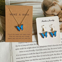 Load image into Gallery viewer, Fashion Women Necklace Korea Style New Butterfly Pendant Necklace Gift For Girl  Cute Lovely Neck Jewelry Wholesale Dropshipping