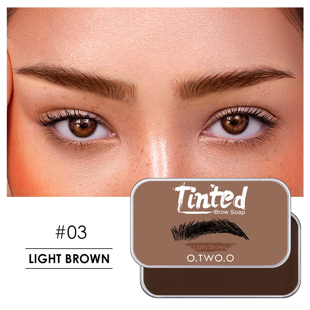 O.TWO.O Eyebrow Soap Wax Brow Styling Gel Eyebrow Enhancer Fluffy Feathery Brows Pomade Cosmetics 4 Color Tint For Eyebrow