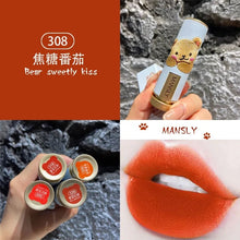 Load image into Gallery viewer, Sweet Milk Bear Velvet Matte Embroidery Lipstick Smooth Long Lasting Easy to Wear Waterproof Moisturizing Lip Makeup Cosmetics