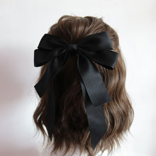 Load image into Gallery viewer, Korea Cute Long Ribbon Bow Hairpin for Women Girls Hairclip Bangs Hairgrips Cute Back Head Top Clip Hair Accessories