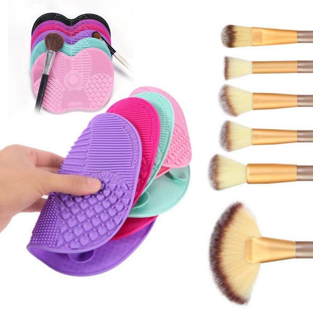 Silicone Makeup Brush Cleaner Make Up Washing Brush Washing Cosmetic Foundation Makeup Brush Cleaner Pad Scrubber Board Tool