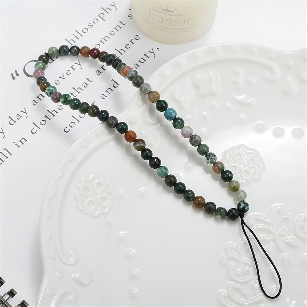 2022 Newest Mobile Phone Case Telephone Jewelry Natural Stone Beaded Phone Chain Anti Lost Phone Strap Charm Cell Phone Lanyard