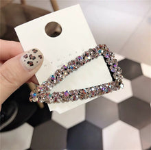 Load image into Gallery viewer, New Shiny Rhinestone Elegant Colour BB Hair Clips Women Girl Crystal Hairpin Headdress Fashion Barrettes Hair Accessories Gift