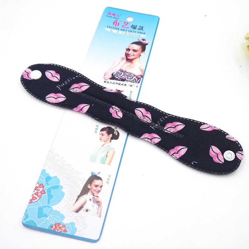 Women Sponge Hair Twist Styling Clip Stick Bun Maker Braid Magic Tool Hair Accessories Floral Polka Dot Female Hairband