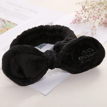 Load image into Gallery viewer, Women Soft Wash Face Hair Bands Coral Fleece Elastic Hairbands Bow Headband Hair Accessories Girls Sweet Cute Headwear Ornaments
