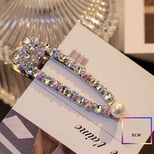 Load image into Gallery viewer, Korea Shiny Rhinestones Hair Clips Women Crystal Hairpin Geometric Waterdrop Imitiation Pearl Hair Accessories Girl Dropshipping