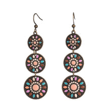 Load image into Gallery viewer, Ethnic Indian Jewelry Vintage Bohemia Water Drop Women Earrings Acrylic Long Handing Dangling Earring Female Wedding Party Gifts