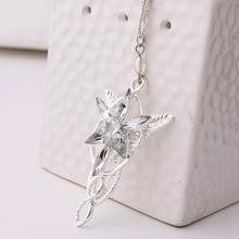 Load image into Gallery viewer, Fashion The Lord Necklace of Arwen Evenstar Pendent Movie Jewelry Crystal Twilight Star Pendent Torque Gift for Women